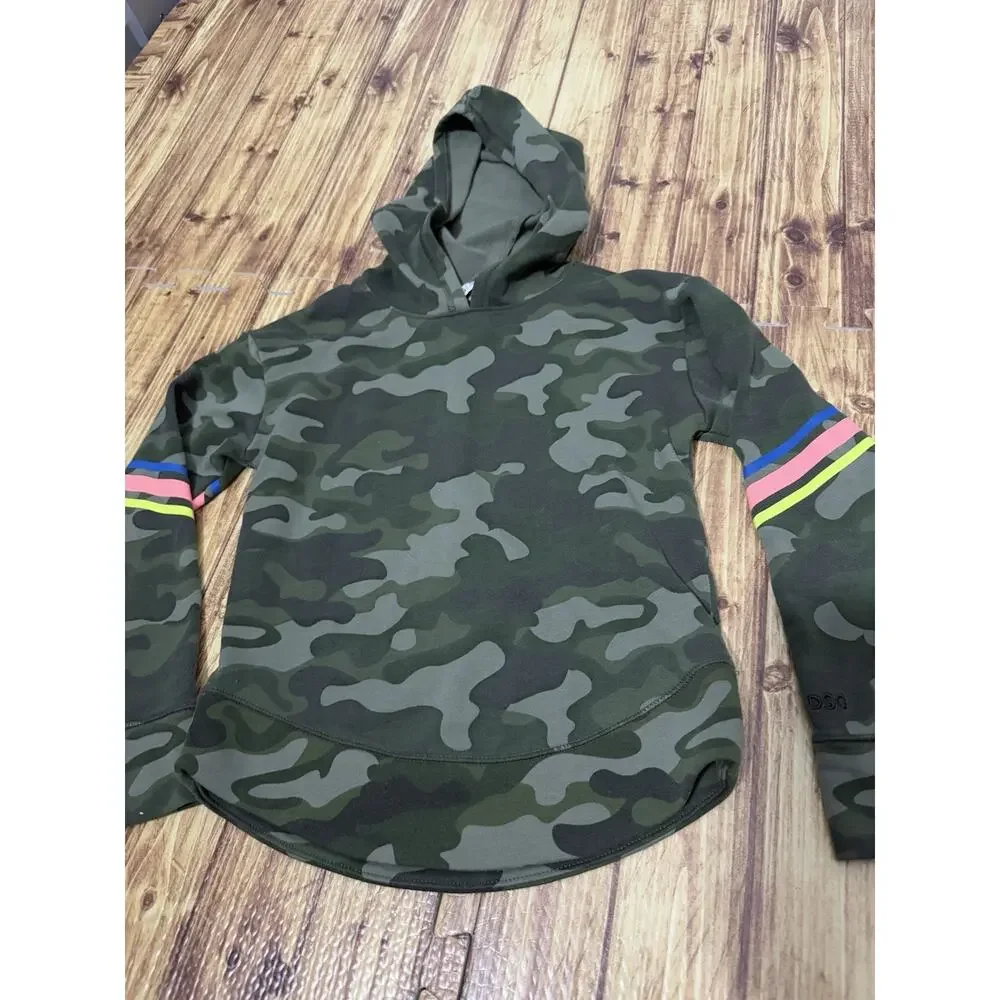 DSG XS Girls Kids Camo Hooded Sweatshirt